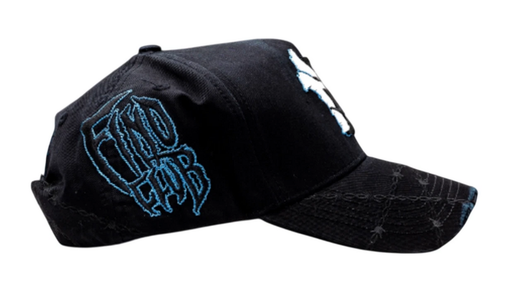 GALLO FINO "F THE HYPE" NY X LA GORRA SNAPBACK GFNYXLA AZUL NEGRO