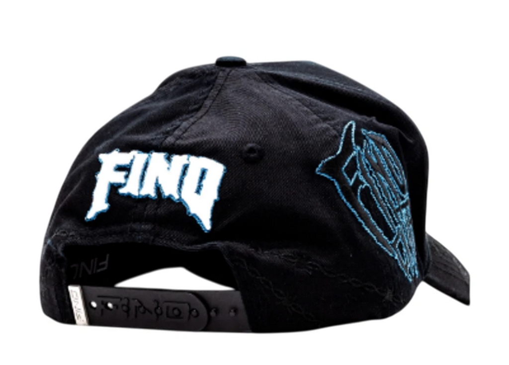 GALLO FINO "F THE HYPE" NY X LA GORRA SNAPBACK GFNYXLA AZUL NEGRO